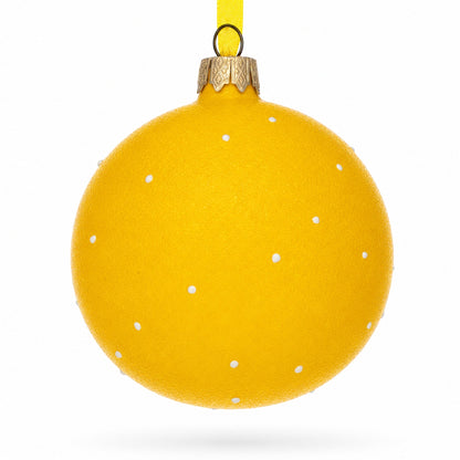 Sly Smirking Facial Expressions Glass Ball Christmas Ornament 3.25 Inches