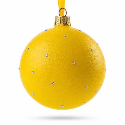 Loudly Crying Facial Expressions Glass Ball Christmas Ornament 3.25 Inches