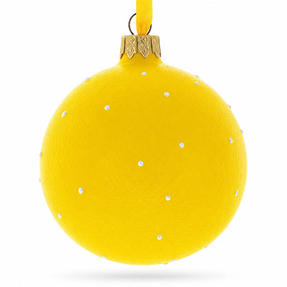 Indulging in Delight Savoring Delicious Food Glass Ball Christmas Ornament 3.25 Inches