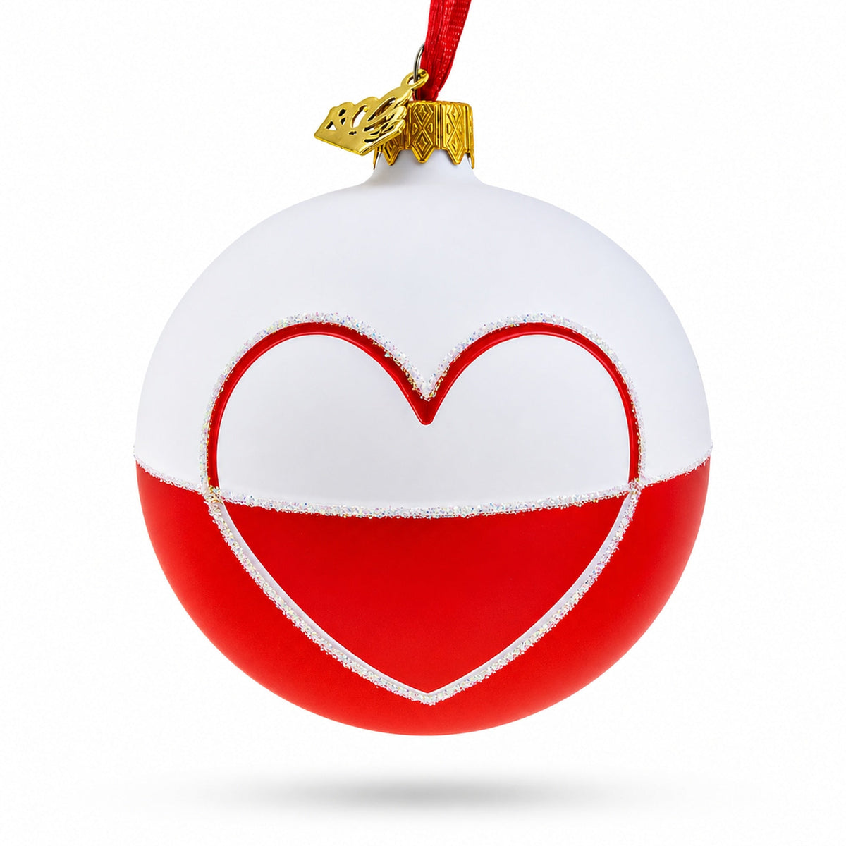 Poland Coat of Arms Glass Ball Christmas Ornament 3.25 Inches