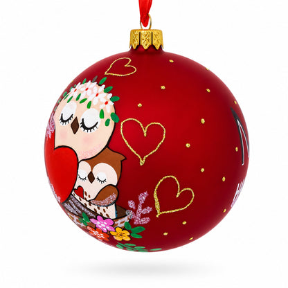 Mother's Day Glass Ball Christmas Ornament 4 Inches