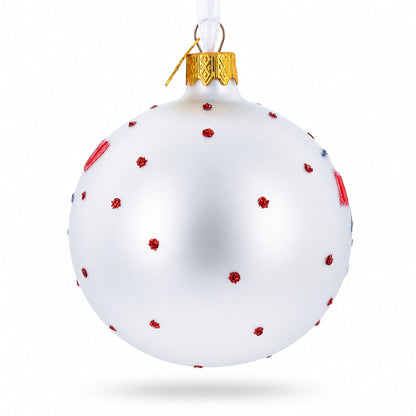 Playing Cards Deck Glass Christmas Ornament 3.25 Inches