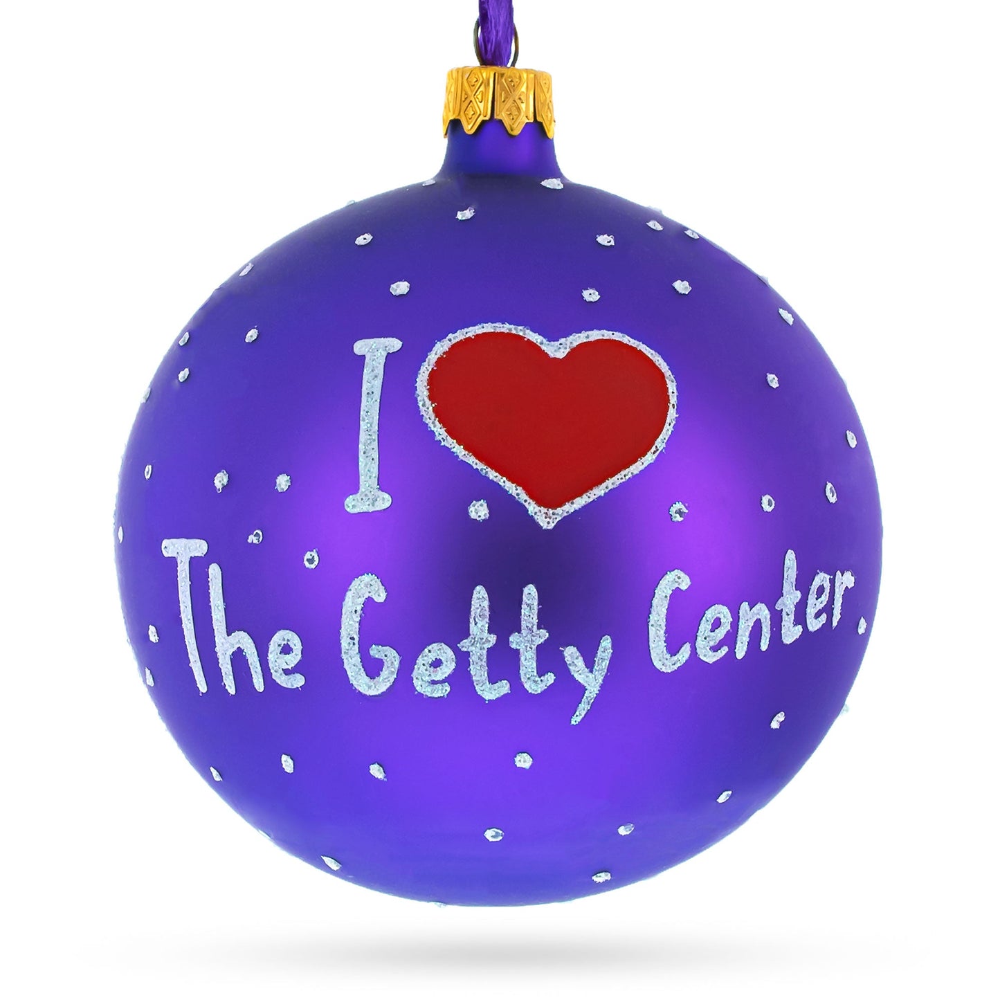 Los Angeles, California, USA Glass Ball Christmas Ornament 4 Inches