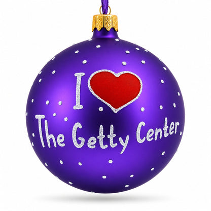 Los Angeles, California Glass Ball Christmas Ornament 4 Inches