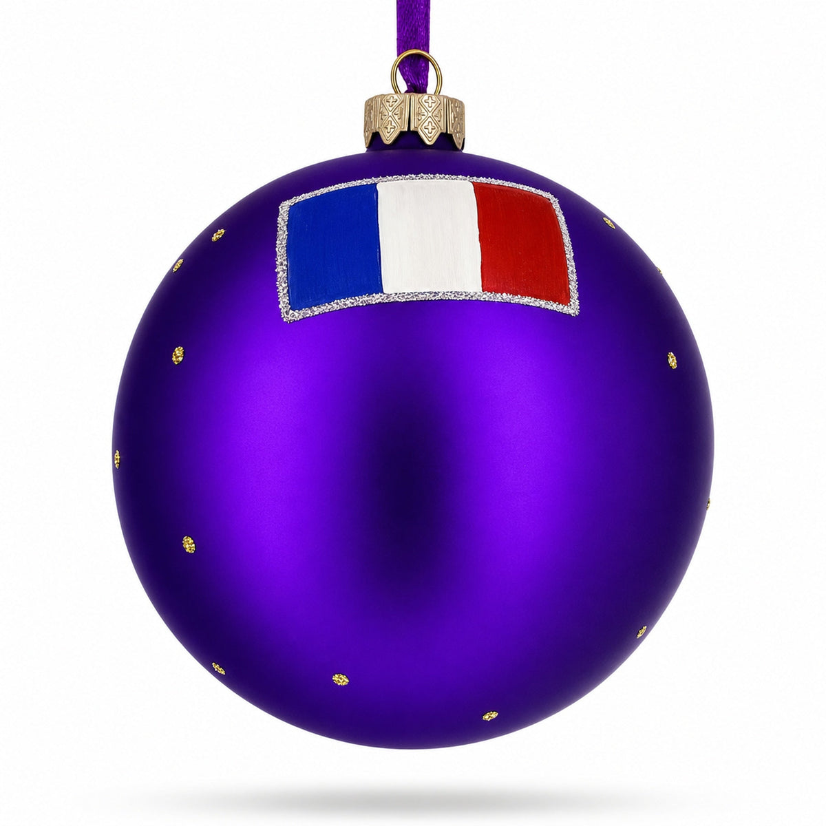 Eiffel Tower, Paris, France Glass Ball Christmas Ornament 4 Inches