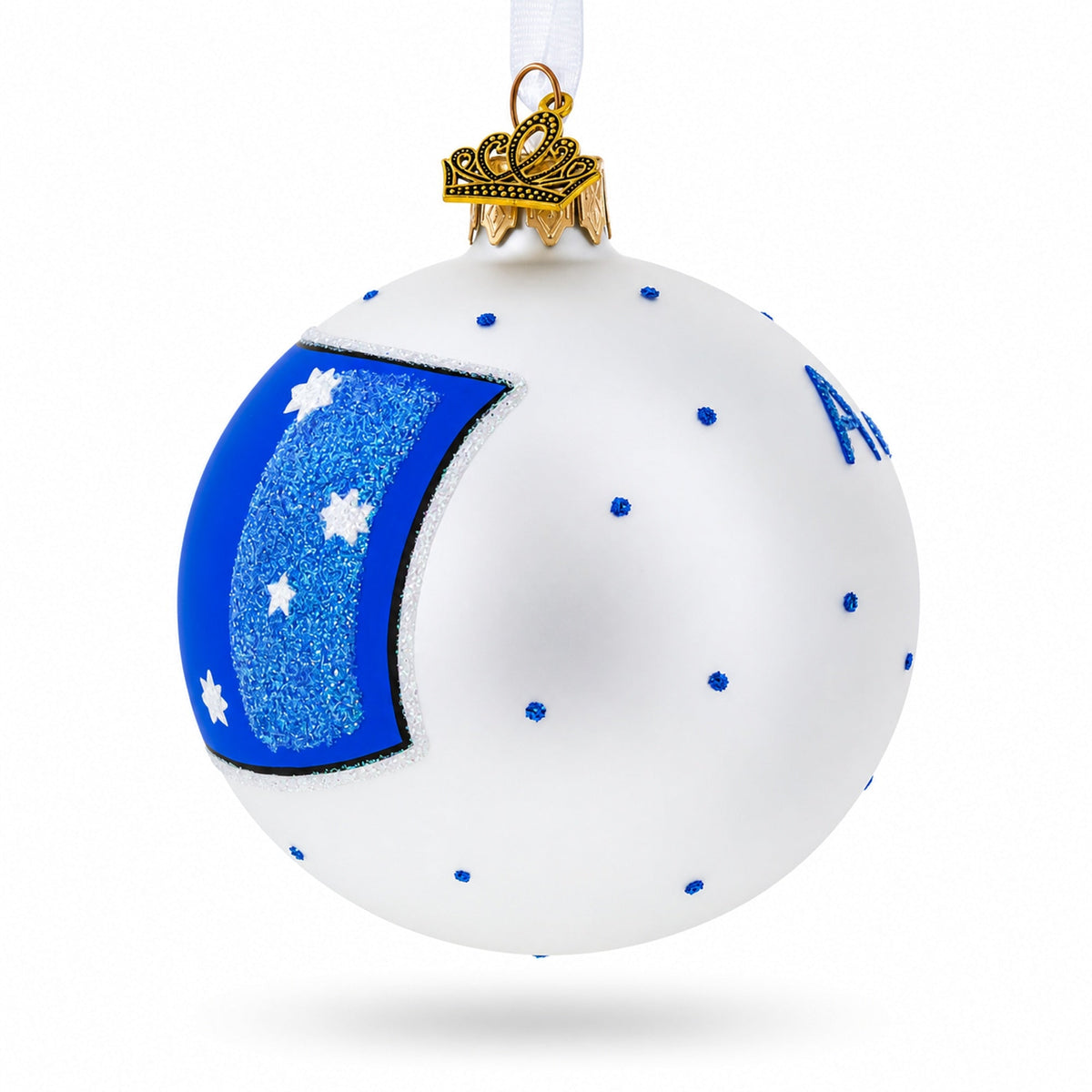 Flag of Australia Glass Ball Christmas Ornament 3.25 Inches