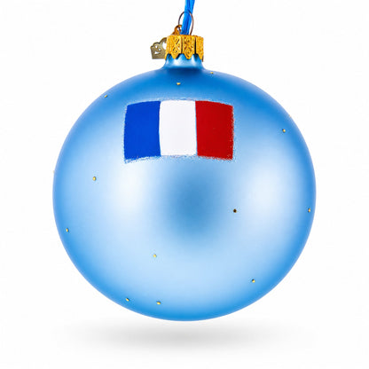 Notre-Dame De Paris Cathedral, France Glass Ball Christmas Ornament 4 Inches