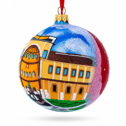 Vatican Museum, Rome Glass Ball Christmas Ornament 4 Inches