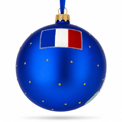 Louvre, Paris, France Glass Ball Christmas Ornament 4 Inches