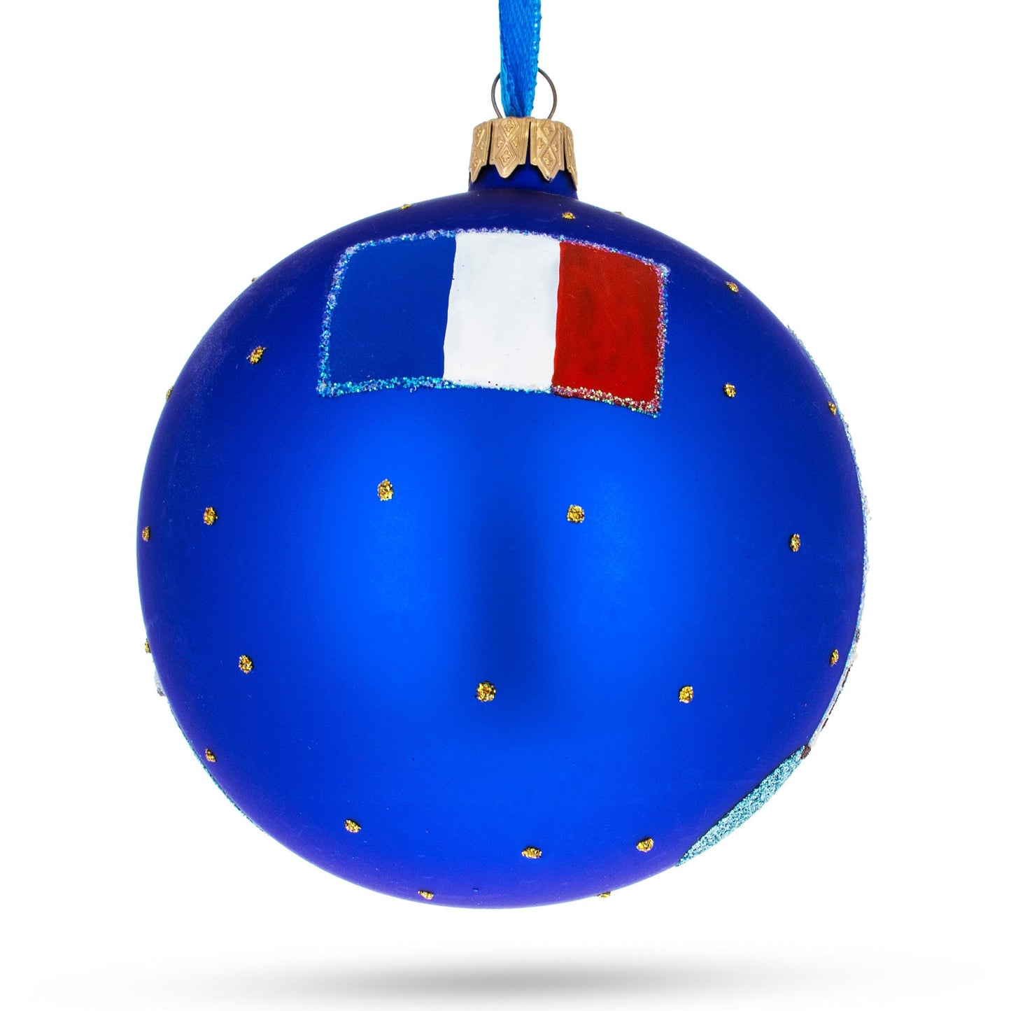 Louvre, Paris, France Glass Ball Christmas Ornament 4 Inches
