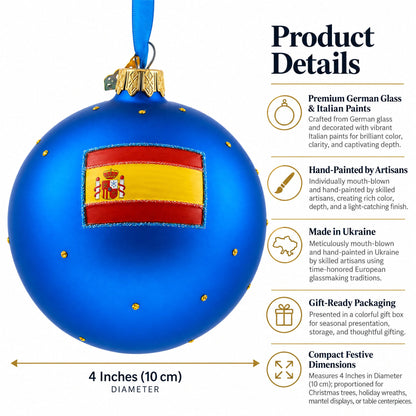 La Sagrada Familia, Barcelona, Spain Glass Ball Christmas Ornament 4 Inches