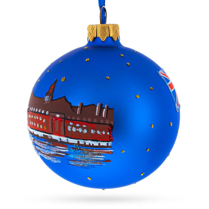 London Eye, United Kingdom Glass Christmas Ornament 3.25 Inches