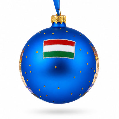 Budapest Parliament, Hungary Glass Ball Christmas Ornament 4 Inches