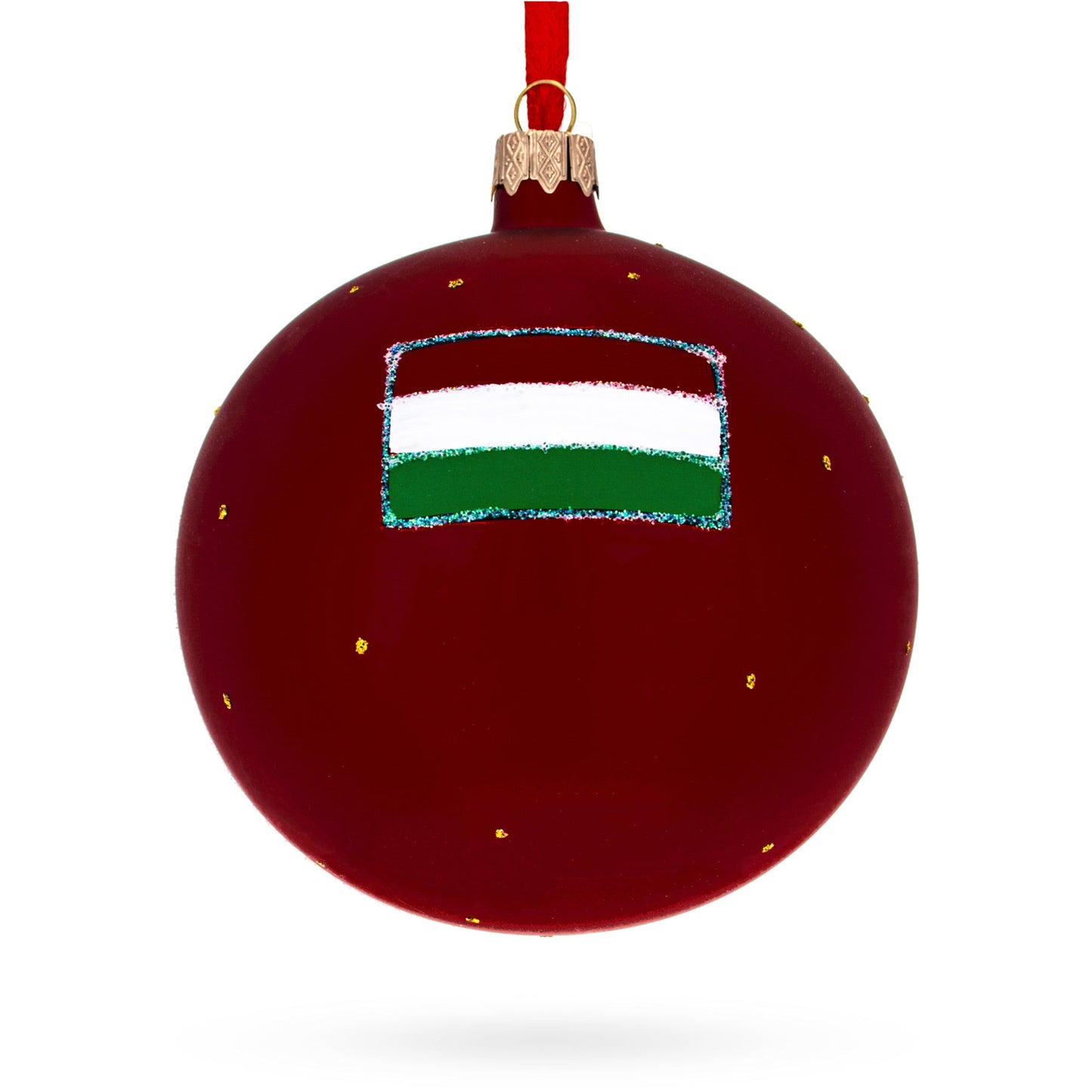 The Szechenyi Chain Bridge, Budapest, Hungary Glass Ball Christmas Ornament 4 Inches