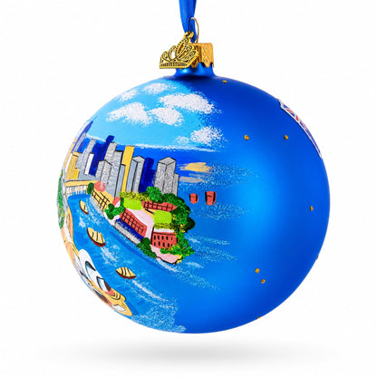 Sydney, Australia Glass Ball Christmas Ornament 4 Inches