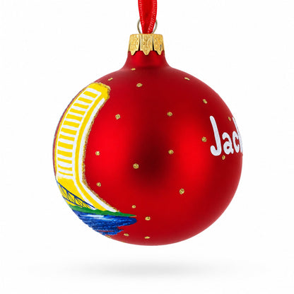 Jacksonville, Florida Glass Christmas Ornament 3.25 Inches