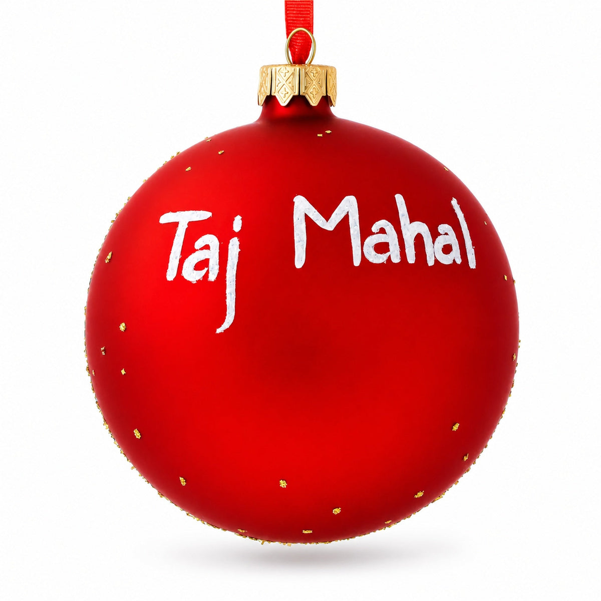 Taj Mahal, India Glass Ball Christmas Ornament 4 Inches