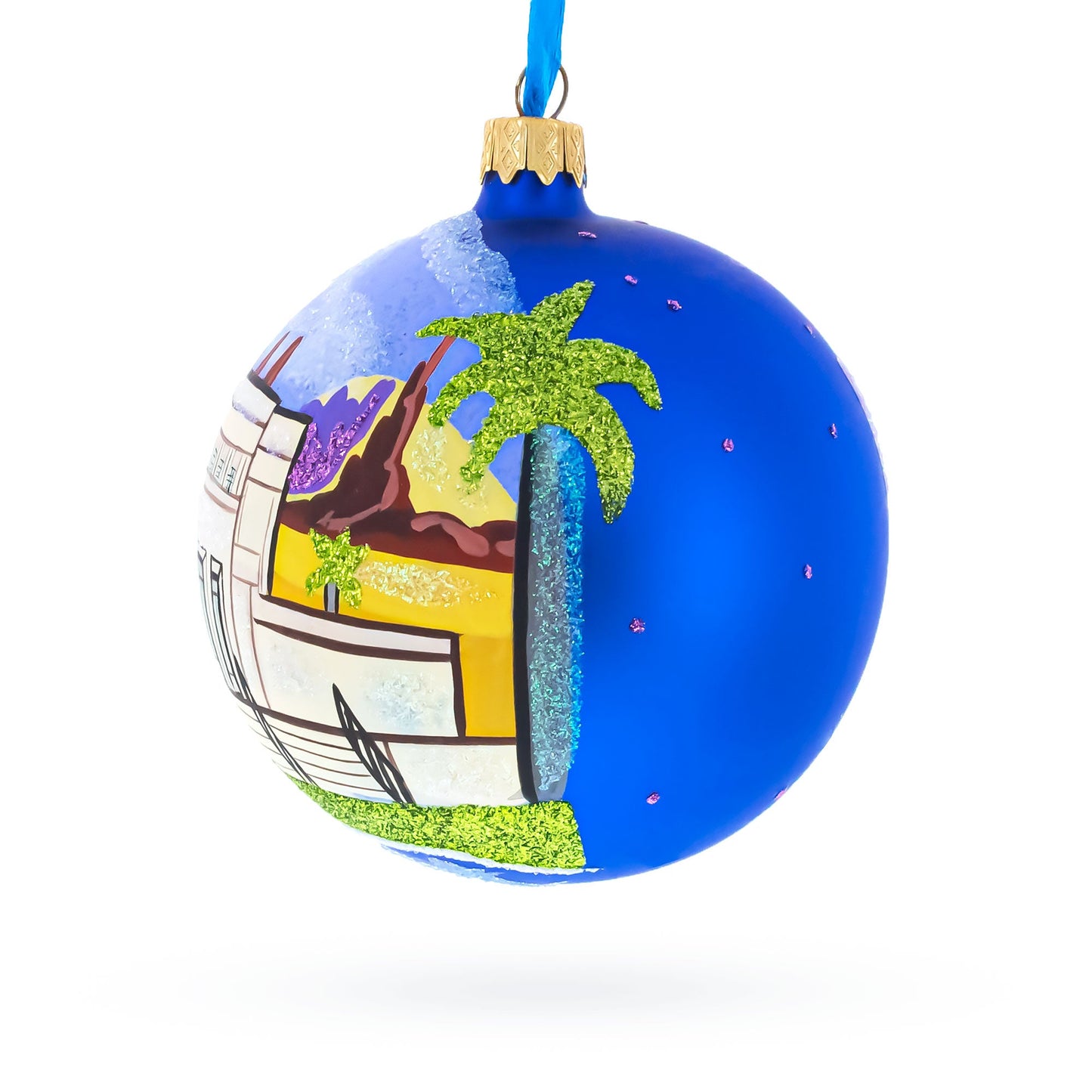 Mesa, Arizona, USA Glass Ball Christmas Ornament 4 Inches