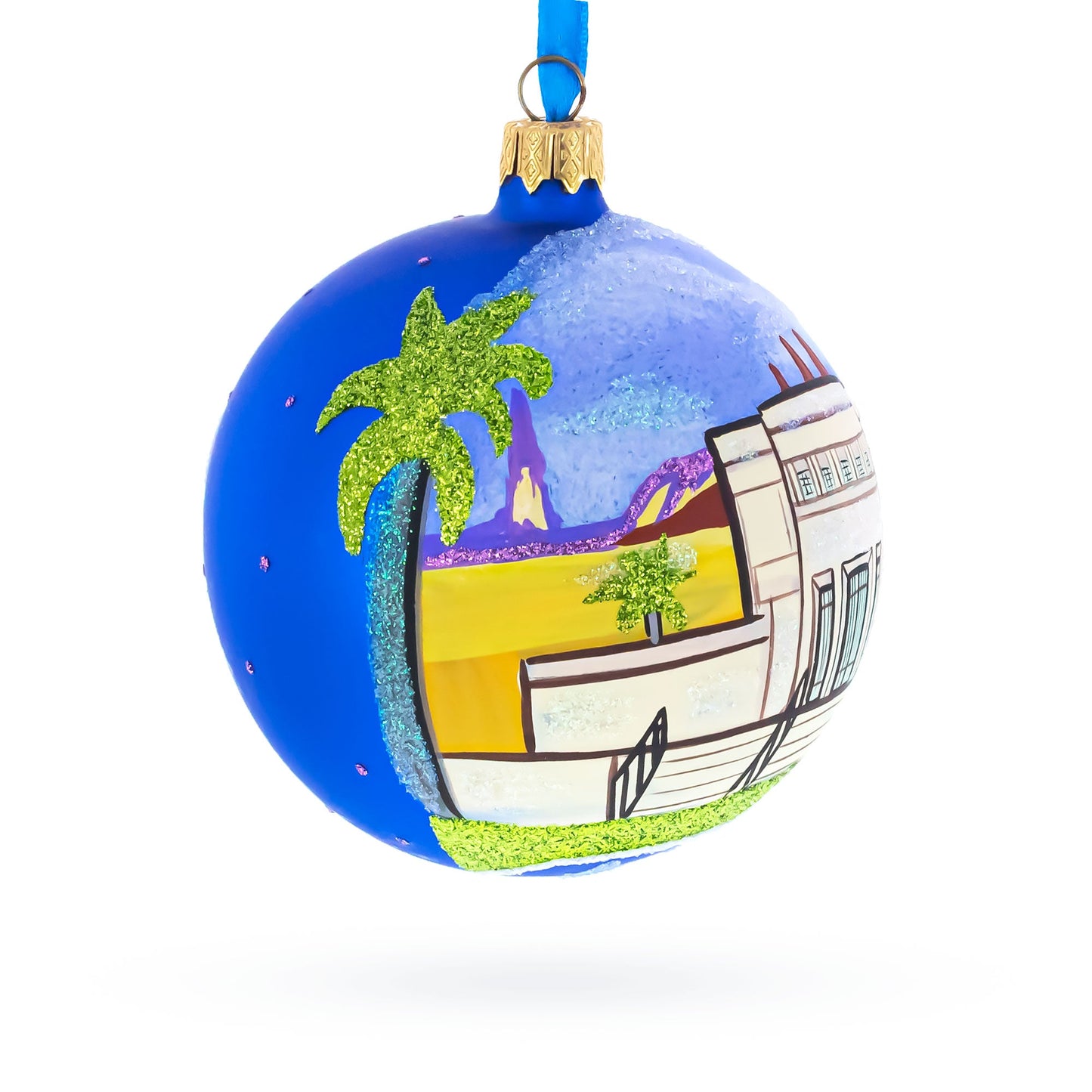 Mesa, Arizona, USA Glass Ball Christmas Ornament 4 Inches