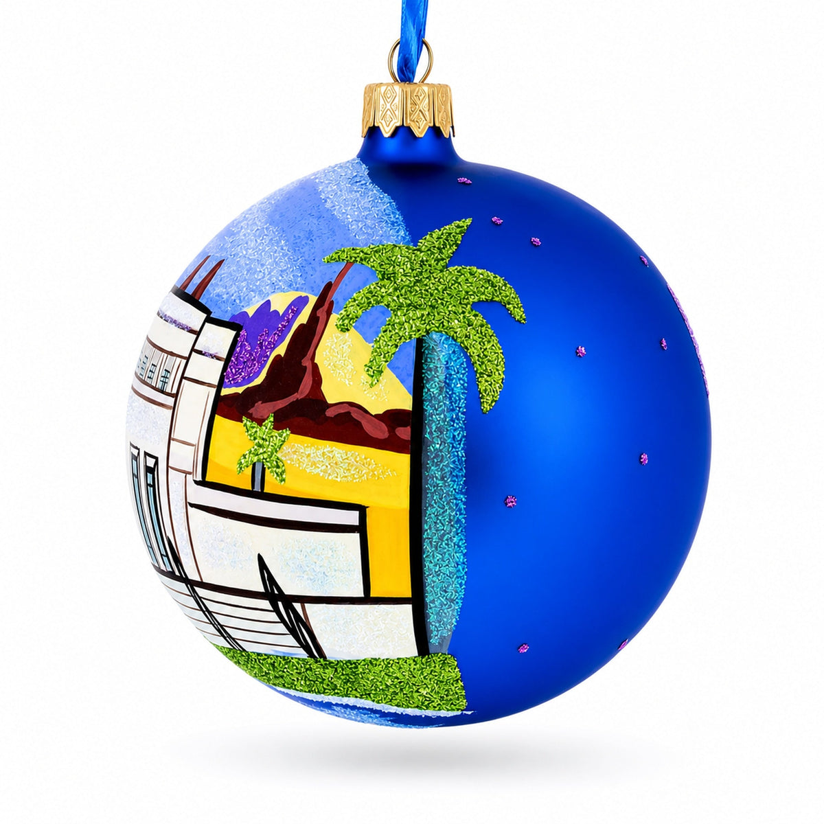 Mesa, Arizona, USA Glass Ball Christmas Ornament 4 Inches