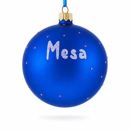 Mesa, Arizona, USA Glass Ball Christmas Ornament 4 Inches