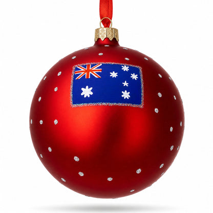 Melbourne, Australia Glass Ball Christmas Ornament 4 Inches