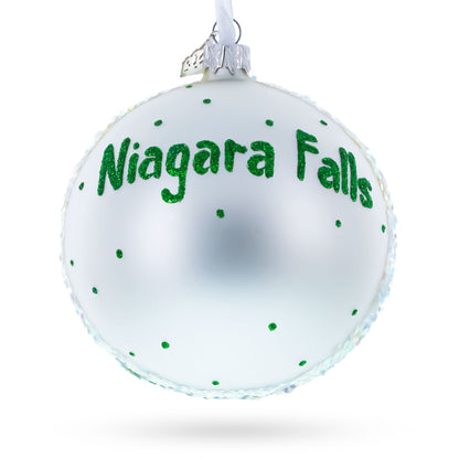 Niagara Falls / Canada Glass Ball Christmas Ornament 4 Inches