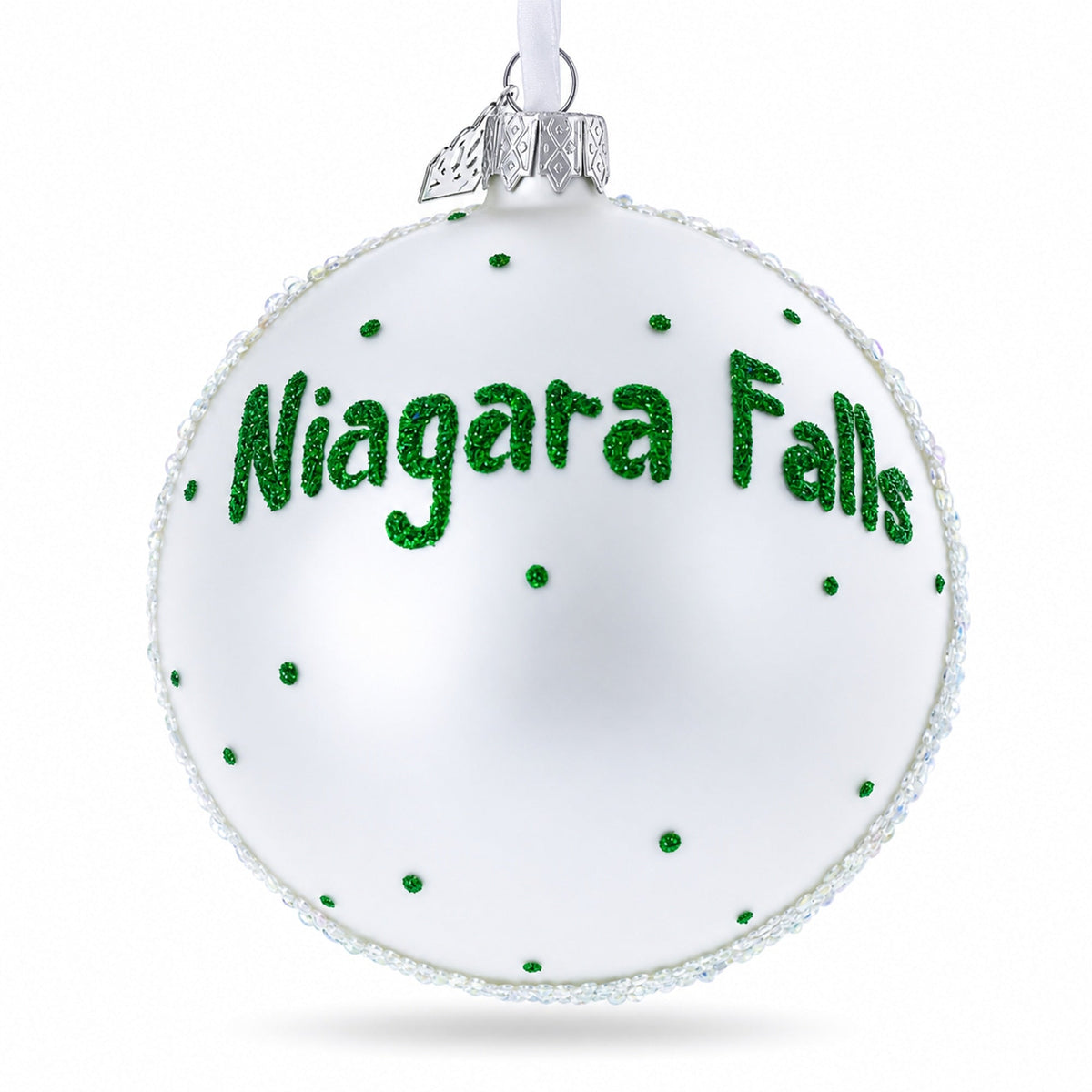 Niagara Falls / Canada Glass Ball Christmas Ornament 4 Inches