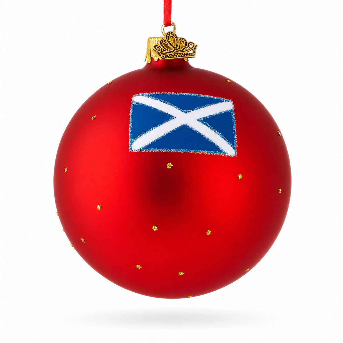 Edinburgh Castle, Scotland, UK Glass Ball Christmas Ornament 4 Inches