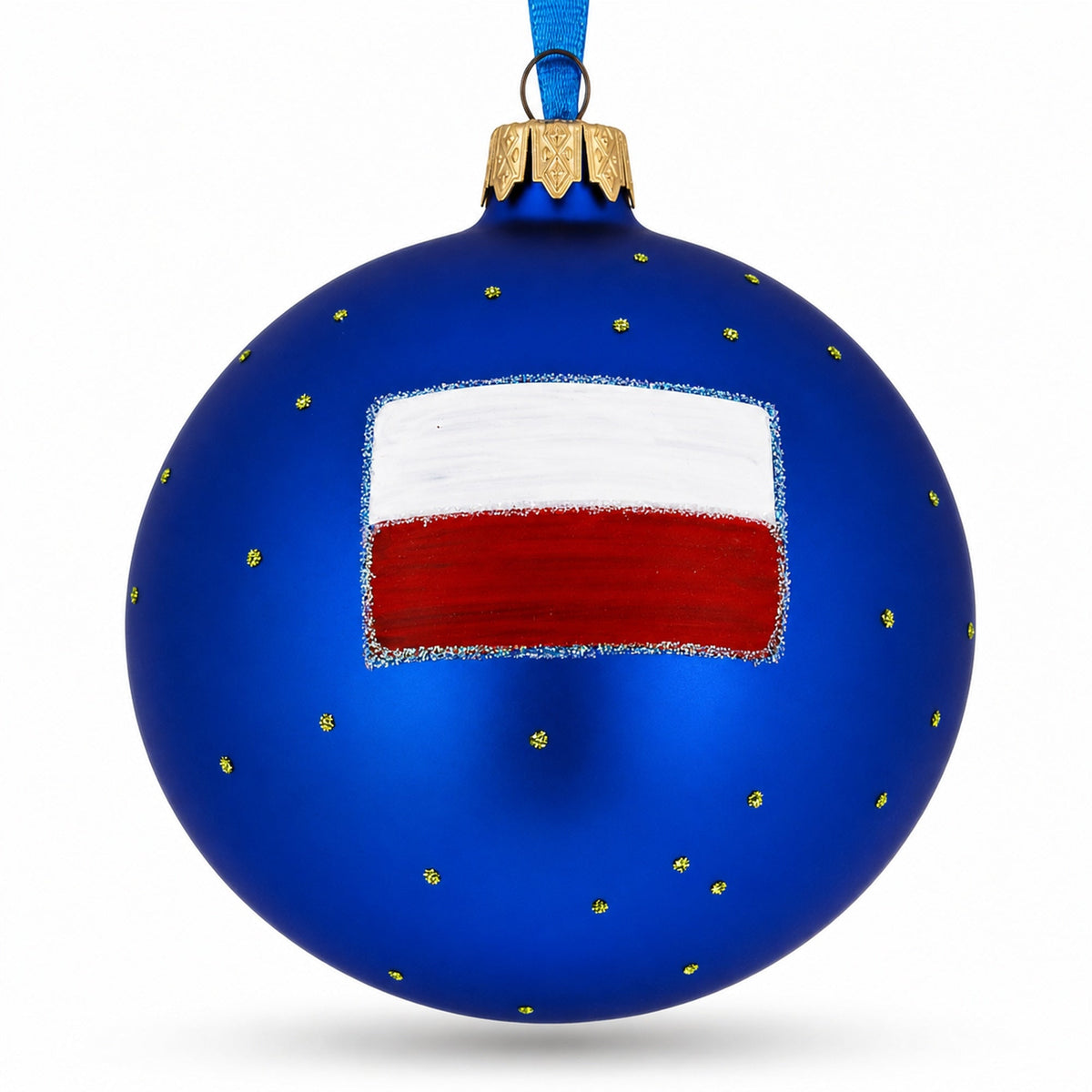 Market Square, Krakow, Poland Glass Ball Christmas Ornament 4 Inches