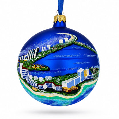 Cancun, Mexico Glass Ball Christmas Ornament 4 Inches