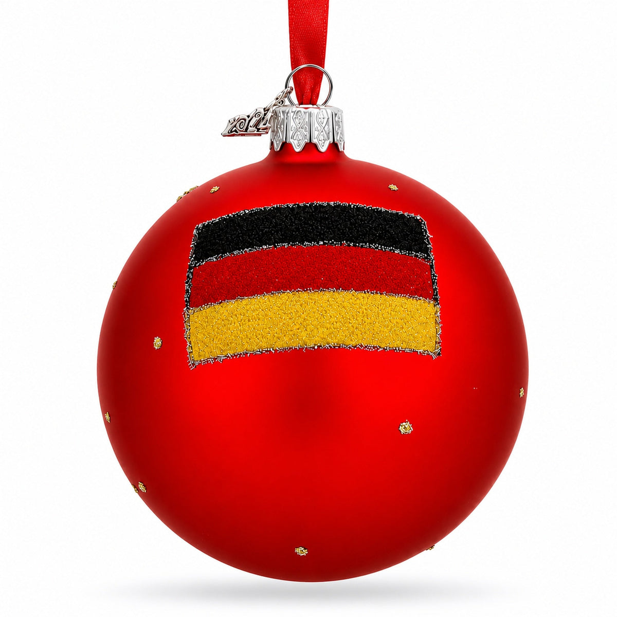 Marienplatz in Munich, Germany Glass Ball Christmas Ornament 3.25 Inches