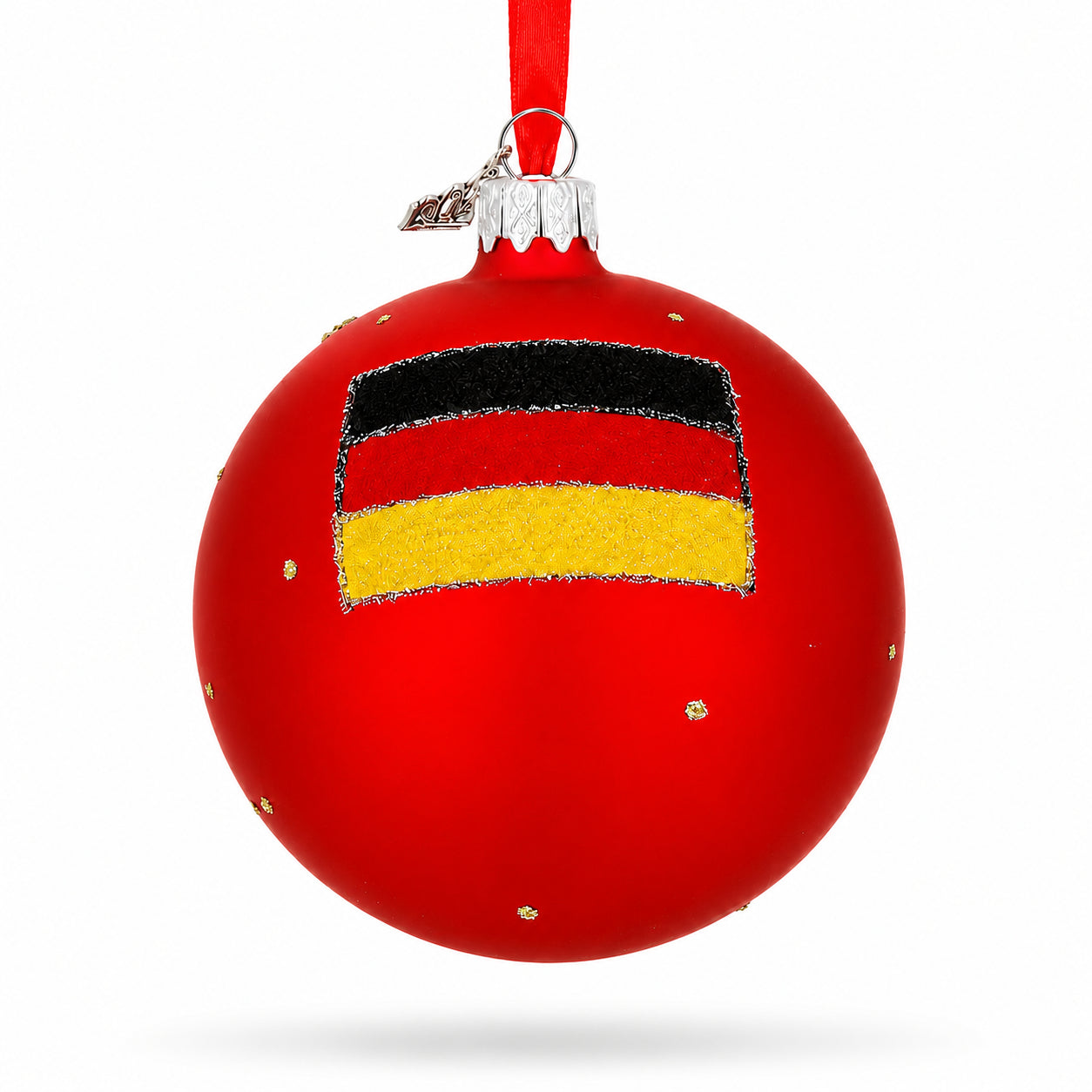 Marienplatz in Munich, Germany Glass Ball Christmas Ornament 3.25 Inches