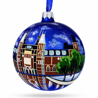 Rijksmuseum, Amsterdam, Netherlands Glass Ball Christmas Ornament 4 Inches