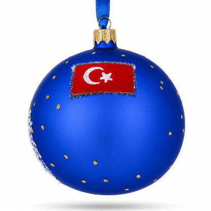 Aya Sofya, Istanbul, Turkey Glass Ball Christmas Ornament 4 Inches