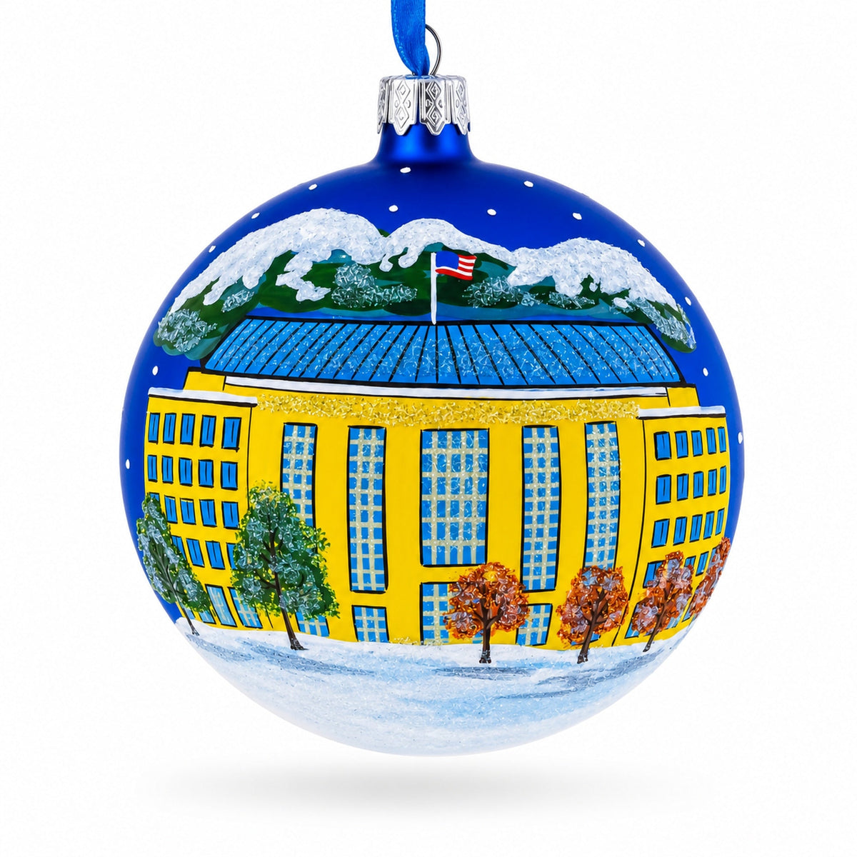 Aurora, Colorado Glass Ball Christmas Ornament 4 Inches