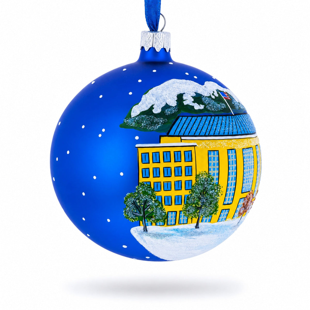 Aurora, Colorado Glass Ball Christmas Ornament 4 Inches