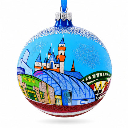 Anaheim, Maryland Glass Ball Christmas Ornament 4 Inches