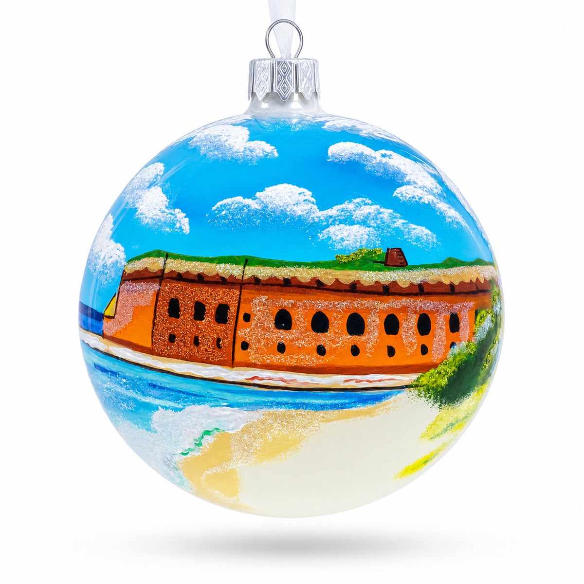 Key West, Florida Glass Ball Christmas Ornament 4 Inches