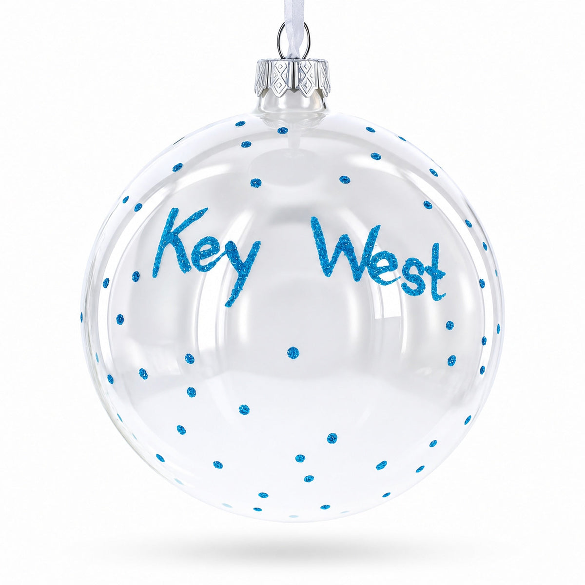 Key West, Florida Glass Ball Christmas Ornament 4 Inches