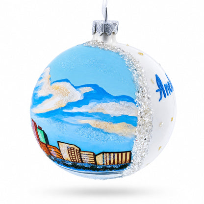 Anchorage, Alaska Glass Ball Christmas Ornament 4 Inches