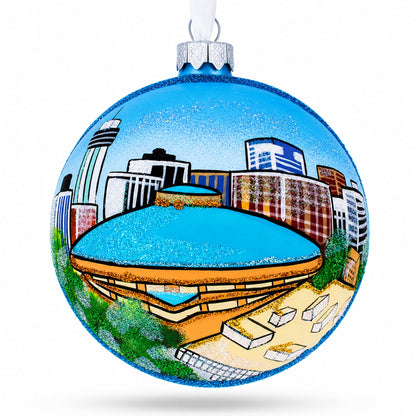 Wichita, Kansas Glass Ball Christmas Ornament 4 Inches