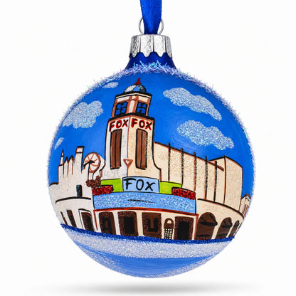 Bakersfield, California Glass Ball Christmas Ornament 3.25 Inches