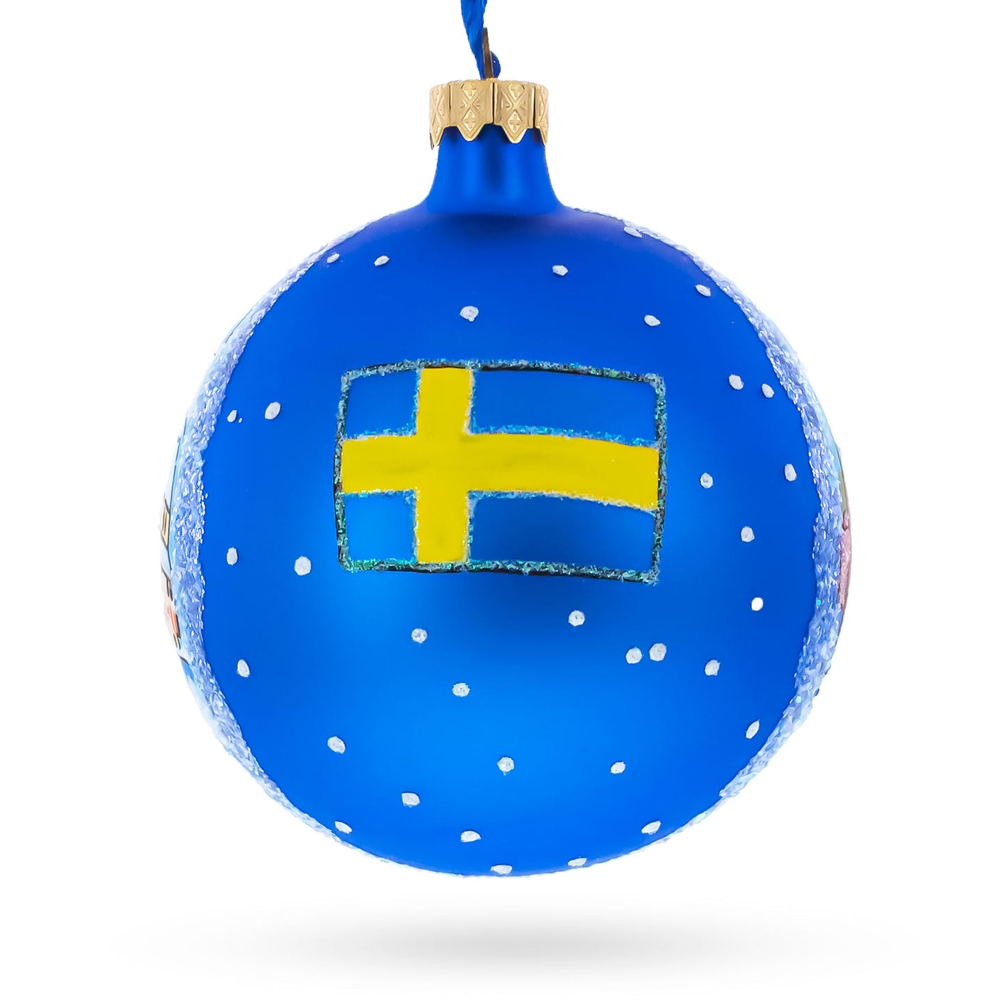 Vadstena Castle, Stockholm, Sweden Glass Ball Christmas Ornament 4 Inches