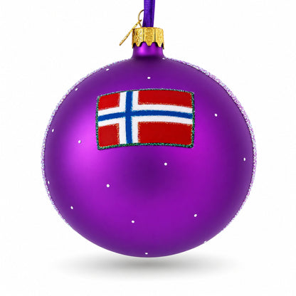 Geirangerfjord, Norway Glass Ball Christmas Ornament 4 Inches