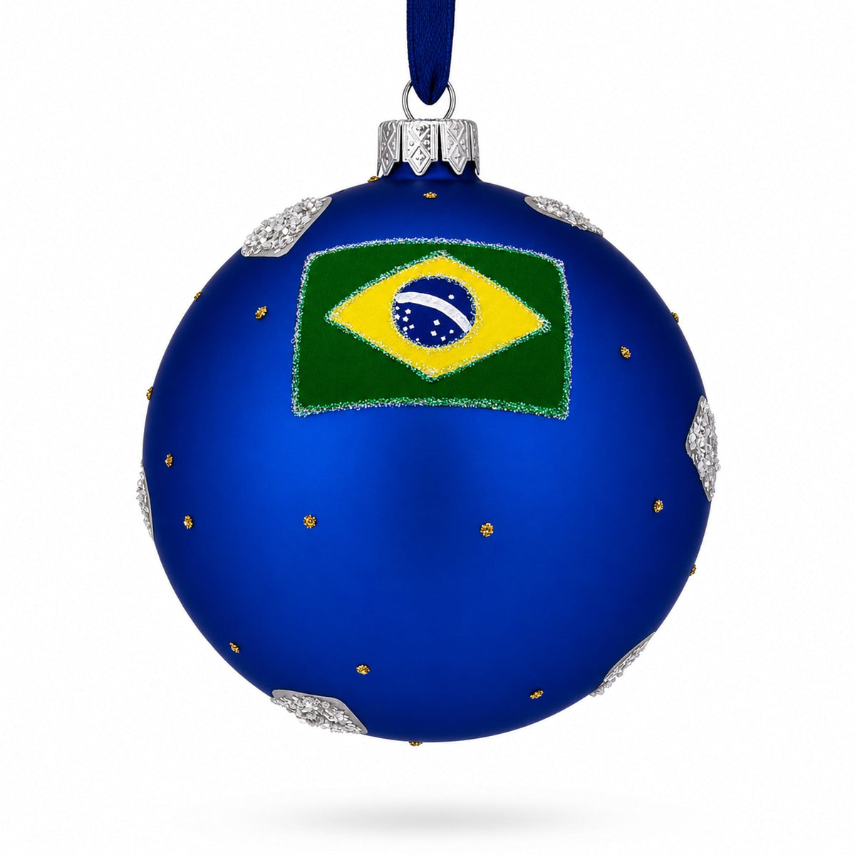 Christ the Redeemer, Rio de Janeiro, Brazil Glass Ball Christmas Ornament 4 Inches