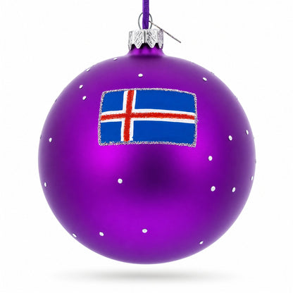 Blue Lagoon, Iceland Glass Ball Christmas Ornament 4 Inches