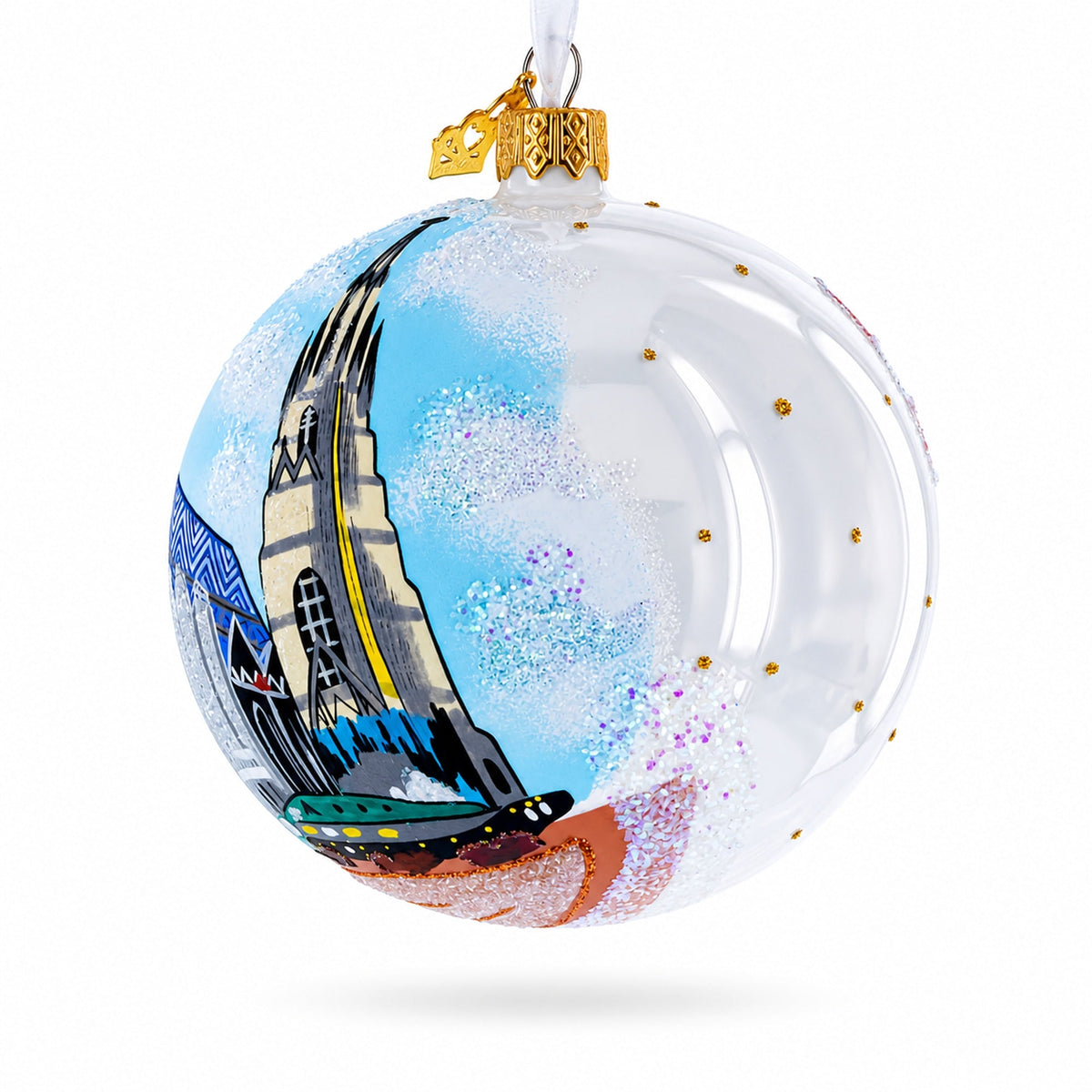 St. Stephen's Cathedral, Vienna, Austria Glass Ball Christmas Ornament 4 Inches