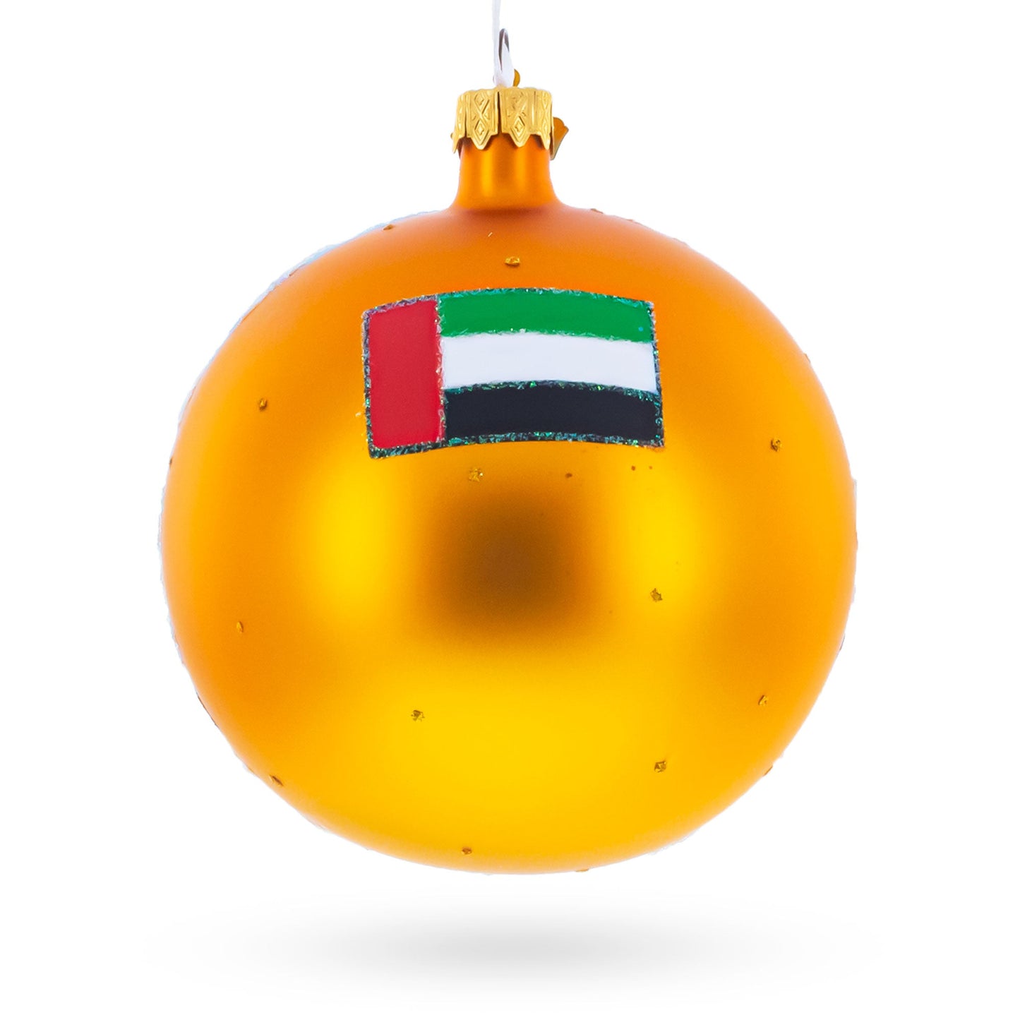 Burj Khalifa, Dubai, United Arab Emirates Glass Ball Christmas Ornament 4 Inches
