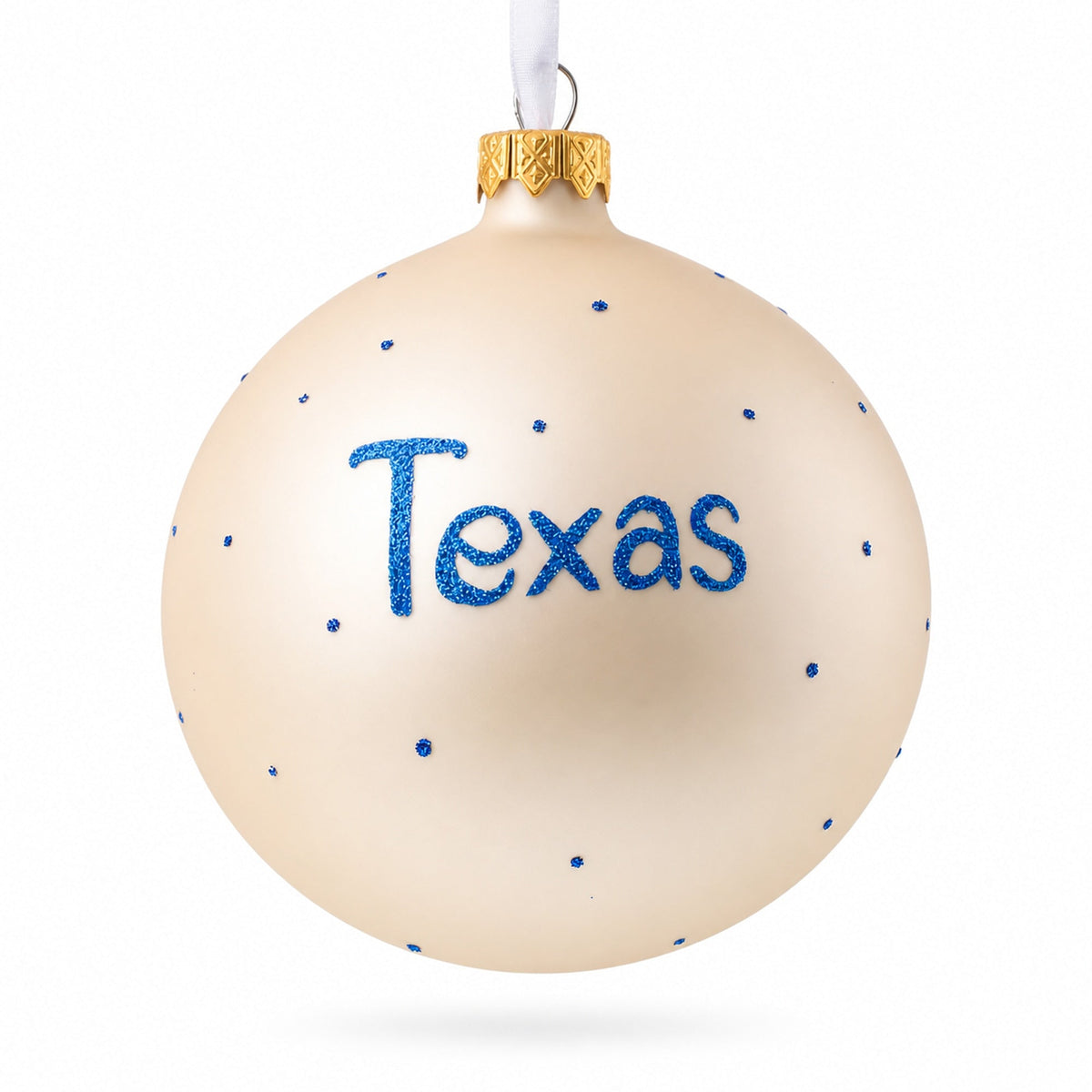 Texas State, USA Glass Ball Christmas Ornament 4 Inches